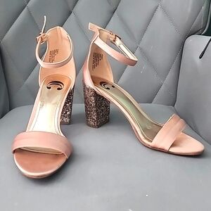 Charming Charlie's Rose Gold Sparkle Heels